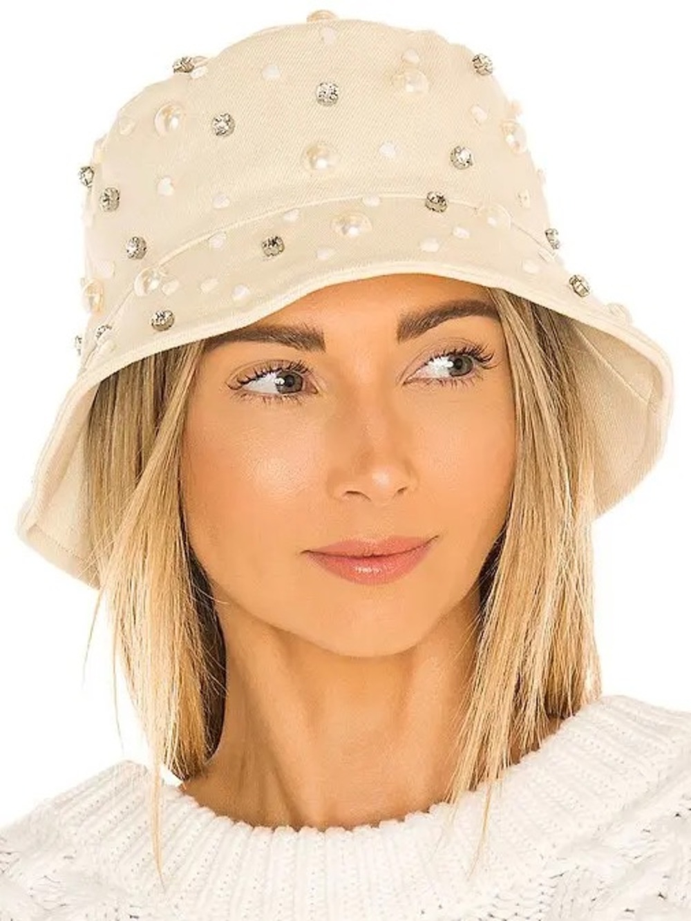 Lele Sadoughi jeweled bucket hat